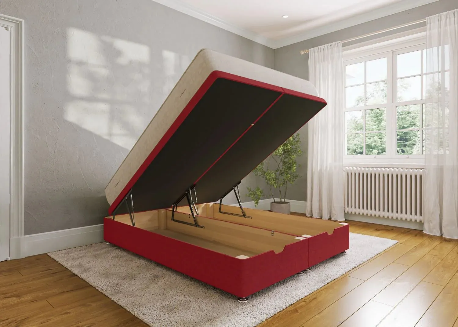 End Lift Ottoman Bed