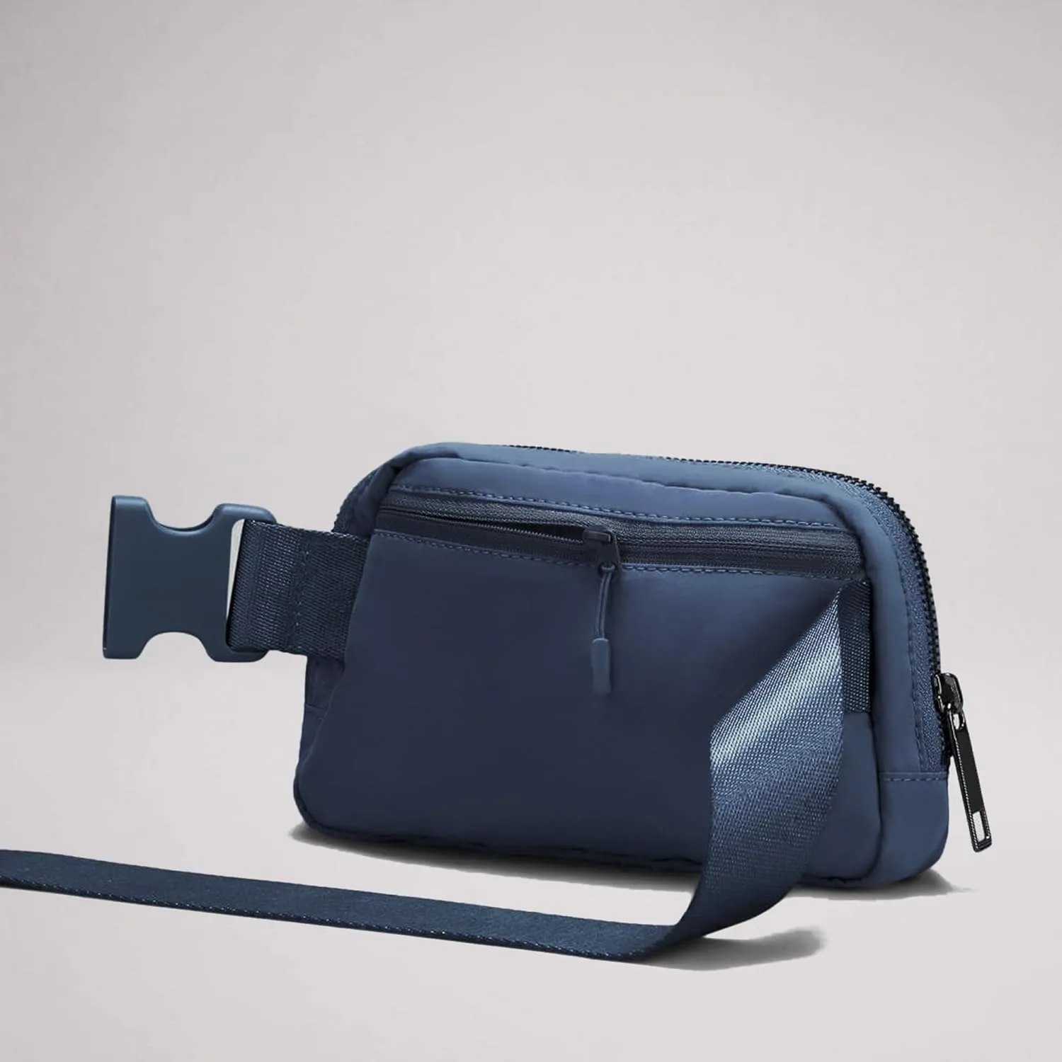Fanny Pack Cross Body Bag Small Crossbody Bags for Women Men Trendy Nylon Waterproof Mini Purse Travel Running Belt Bag Lulu Dupes Bum Hip Chest Waist Pack Side Bag Must Have Dark Blue