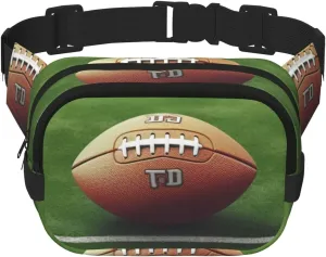 Fanny Packs for Women Adjustable Belt Bag Lightweight Fashion Waist Packs Men Sling Bag American Football Field Ball Sport Fanny Pack Crossbody Belt Bag for Traveling Workout Running Cycling