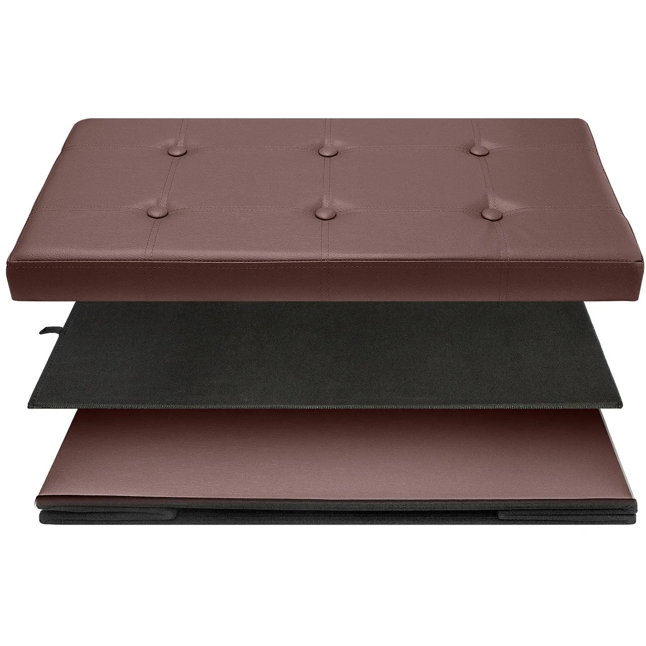 Faux Leather Storage Bench (Medium)