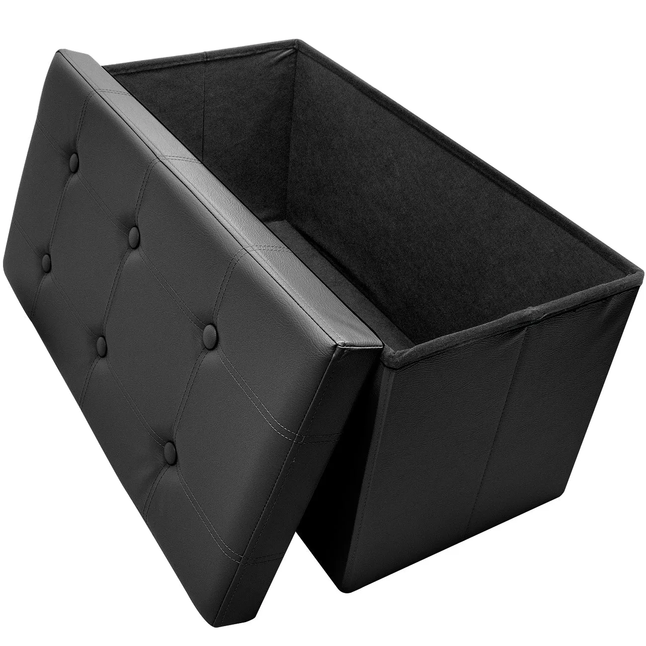 Faux Leather Storage Bench (Medium)