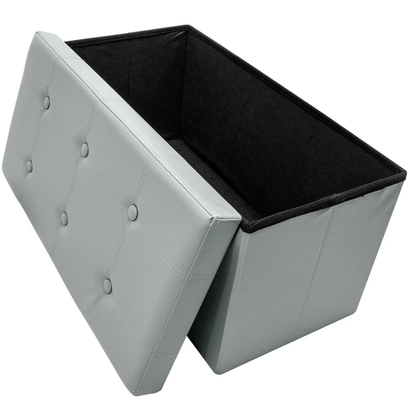 Faux Leather Storage Bench (Medium)