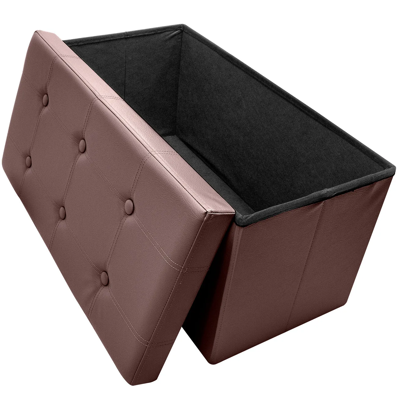 Faux Leather Storage Bench (Medium)