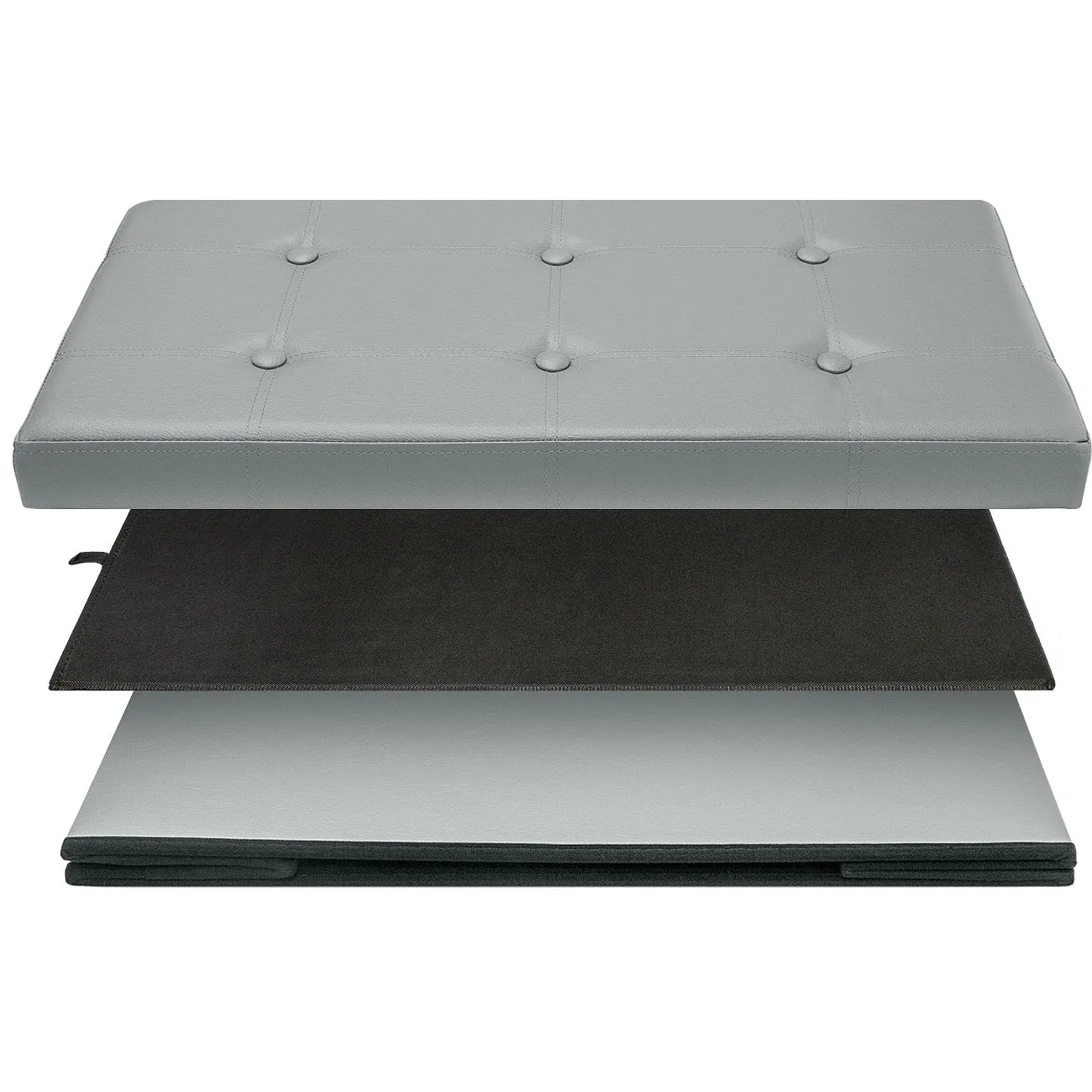 Faux Leather Storage Bench (Medium)