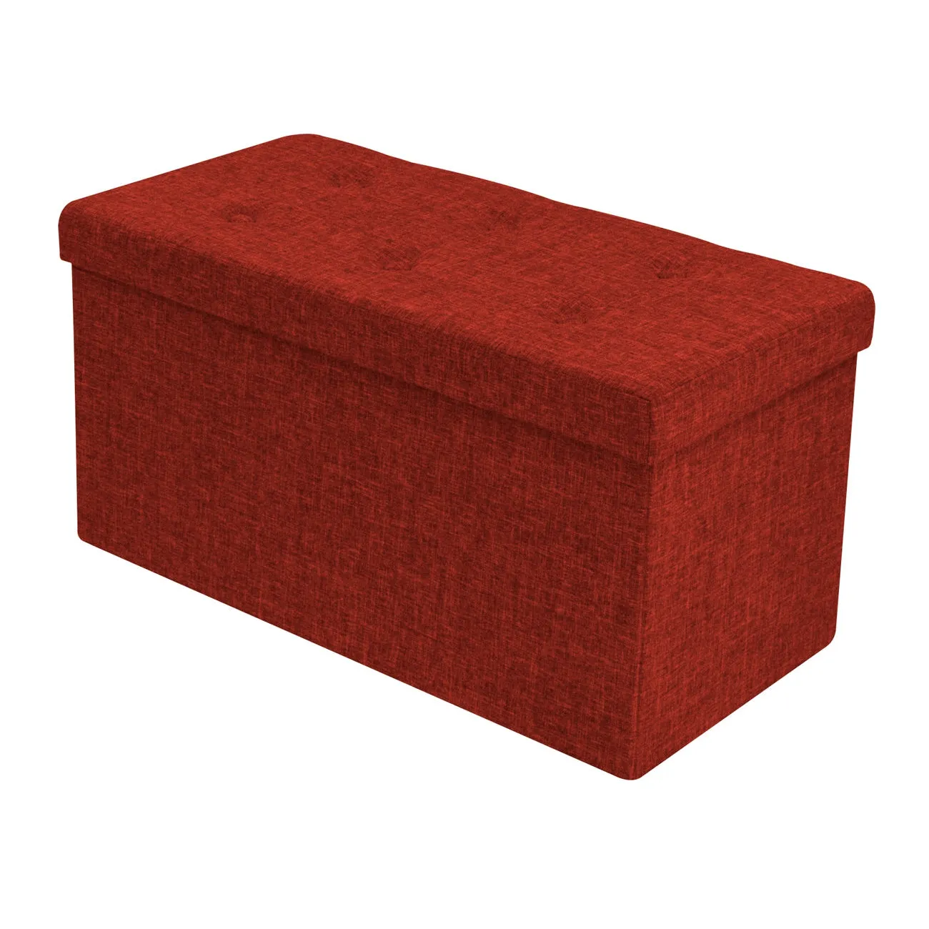 Faux Linen Storage Bench (Medium)