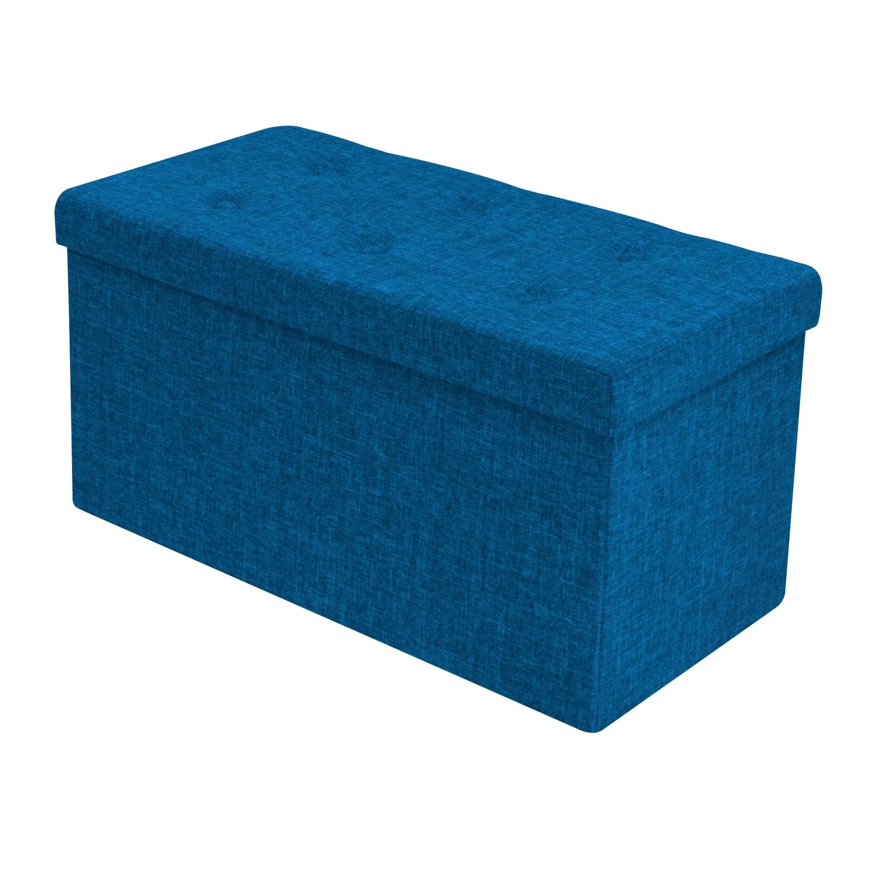 Faux Linen Storage Bench (Medium)