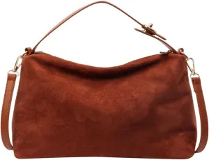 Faux Suede Tote & Crossbody Bags for Women - Trendy Slouchy Handbags for Fall & Winter