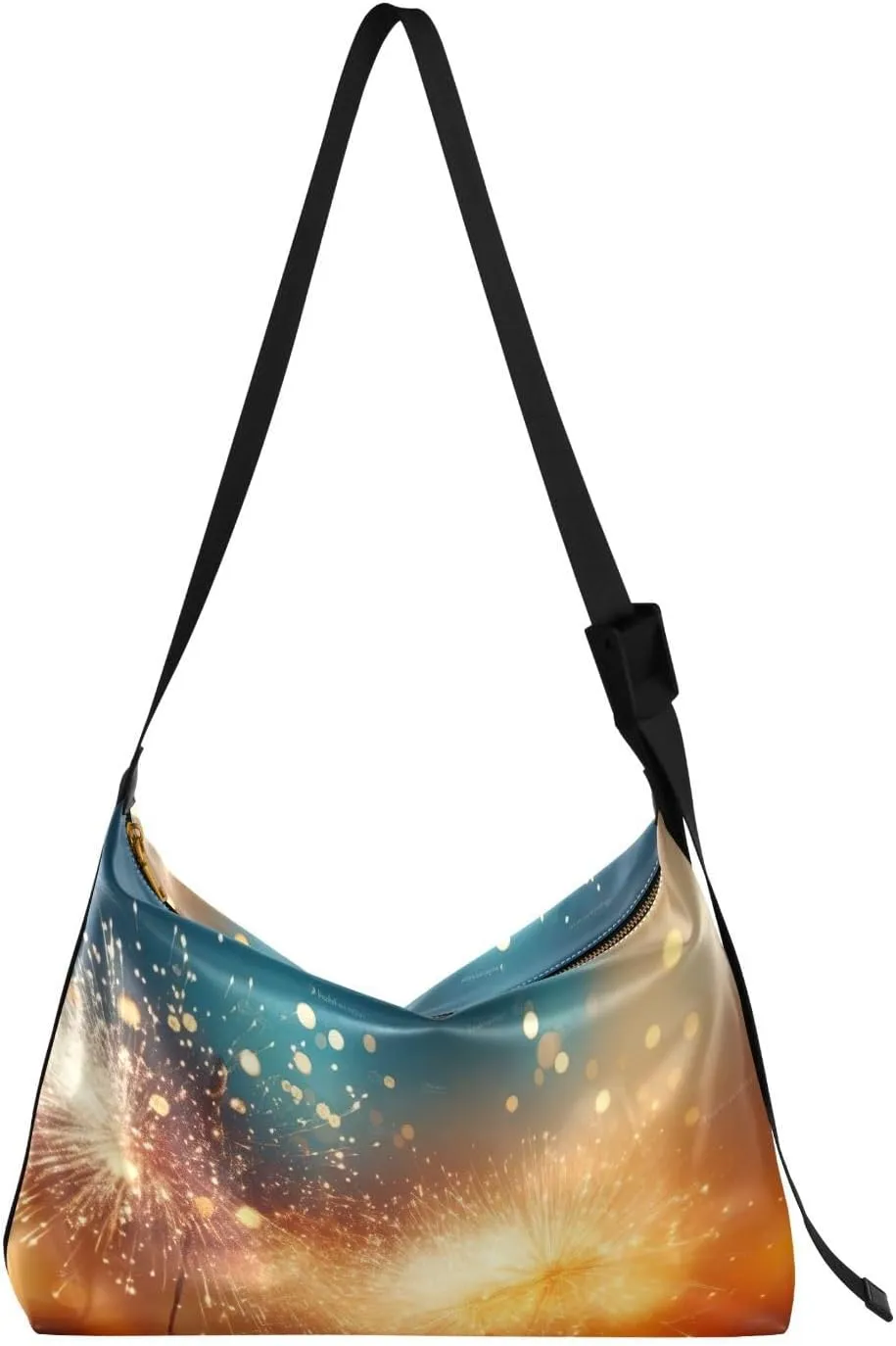 Fireworks Colored Tote Bag for Women Large Hobo Bags Crossbody Tote Bags Messenger Bag with Adjustable Strap for Women Girl