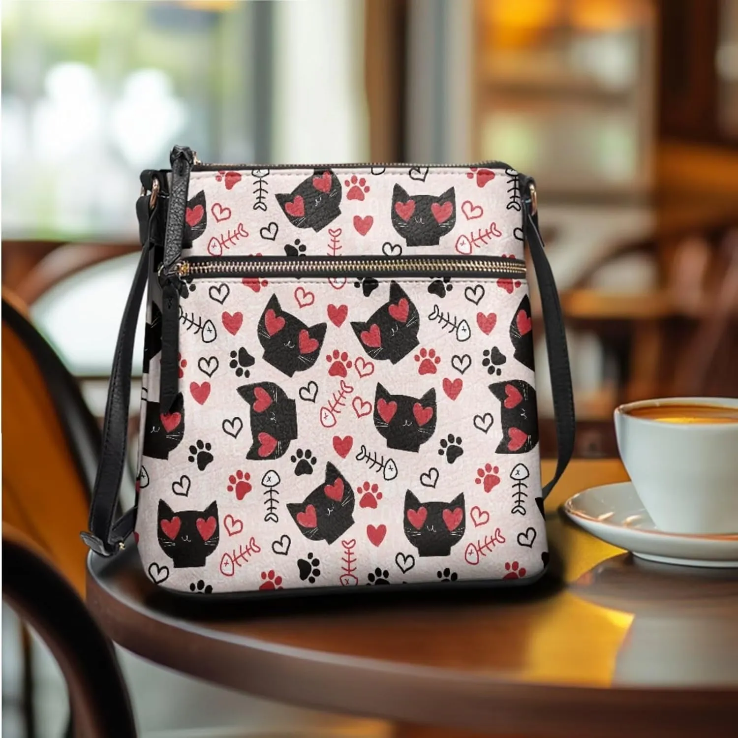 FOR U DESIGNS Leather Crossbody Bags for Women Trendy Shoulder Bags Cross Body Purse and Matching Wallet Set