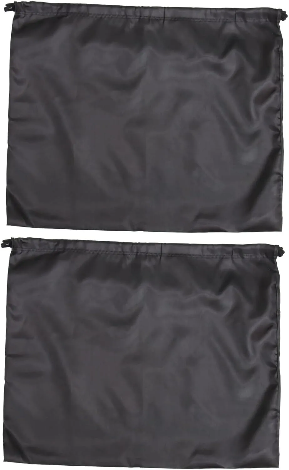 GALPADA 2pcs Drawstring Storage Bag Household Towel Bag Black Nylon Drawstring Finishing Bag Set
