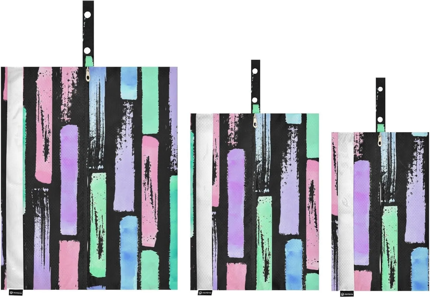 Garment Bag Closet Storage, Luggage Space Saver, Geometric Shapes, Waterproof, 3 Set Travel Packing Cubes For Suitcases, Luggages Management Personnel