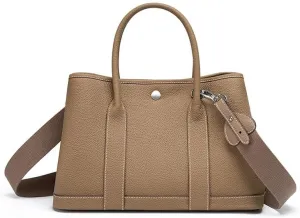 Genuine Leather Women's Bag Big, Shoulder Cross-body Tote Bag, Versatile Garden Bag, Large Handbag, Shopping Bag,(Black)