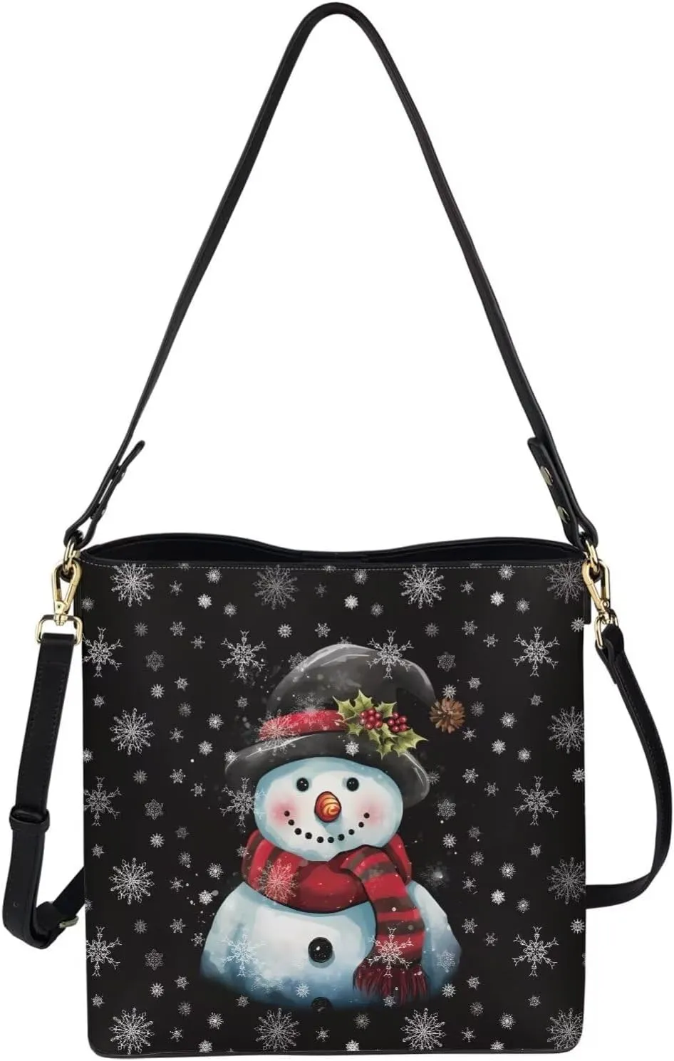 GIFTPUZZ Bucket Bags for Women Trendy Bucket Bag Purses Crossbody Bags for Women PU Leather Tote Bag Waterproof