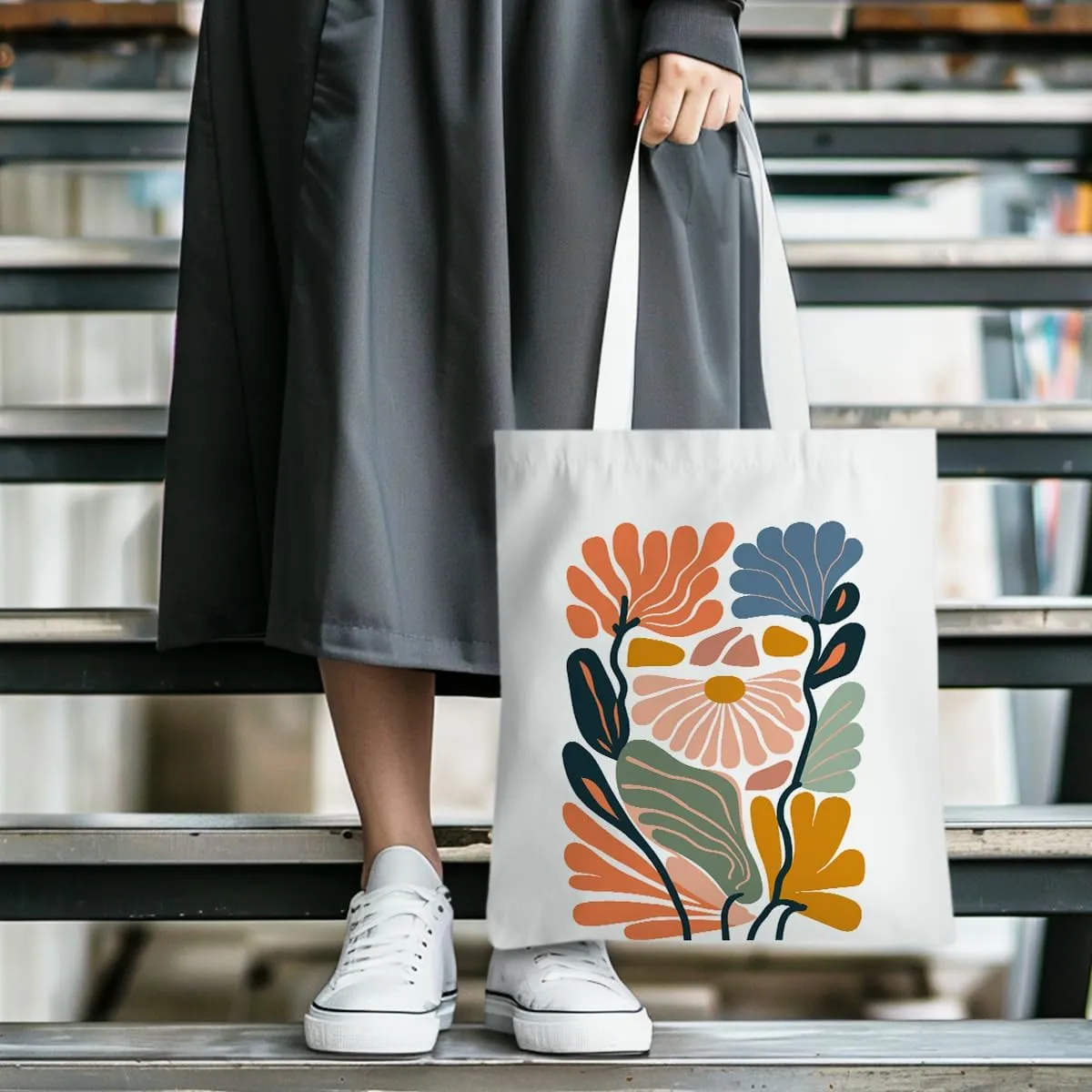 Gifts for Plant Lovers Tote Bag Flowers Beach Bag Insect Pumpkin Fall Halloween Travel Gifts Gardening