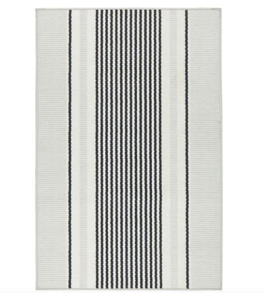 Gunner Stripe Machine Washable Rug