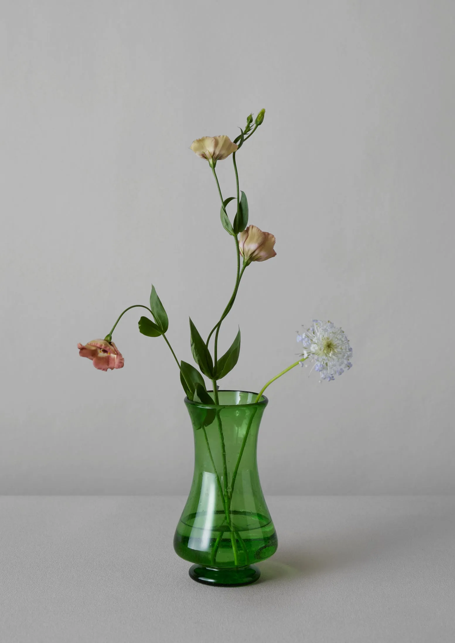 Hand Blown Polonaise Vase | Olive