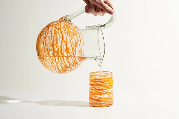 Handblown Glass Pitcher