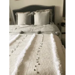 Handira Moroccan Handwoven Bed-End Cover Blanket