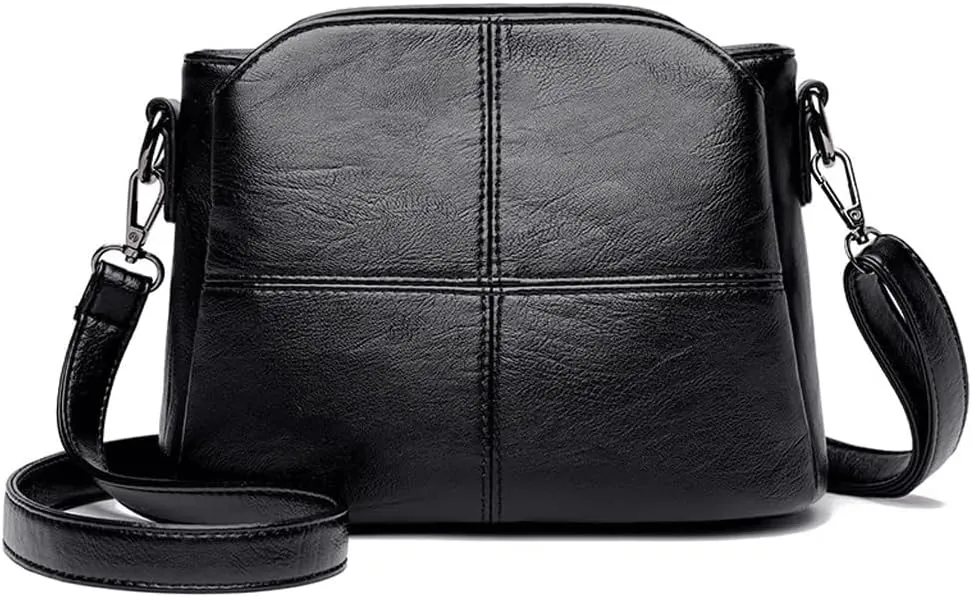 HBJWOV Women's Bags Retro Design Crossbody Bag Trend PU Leather Bucket Shoulder Bags Small Handbags