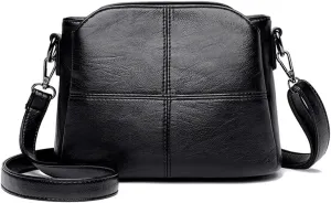 HBJWOV Women's Bags Retro Design Crossbody Bag Trend PU Leather Bucket Shoulder Bags Small Handbags