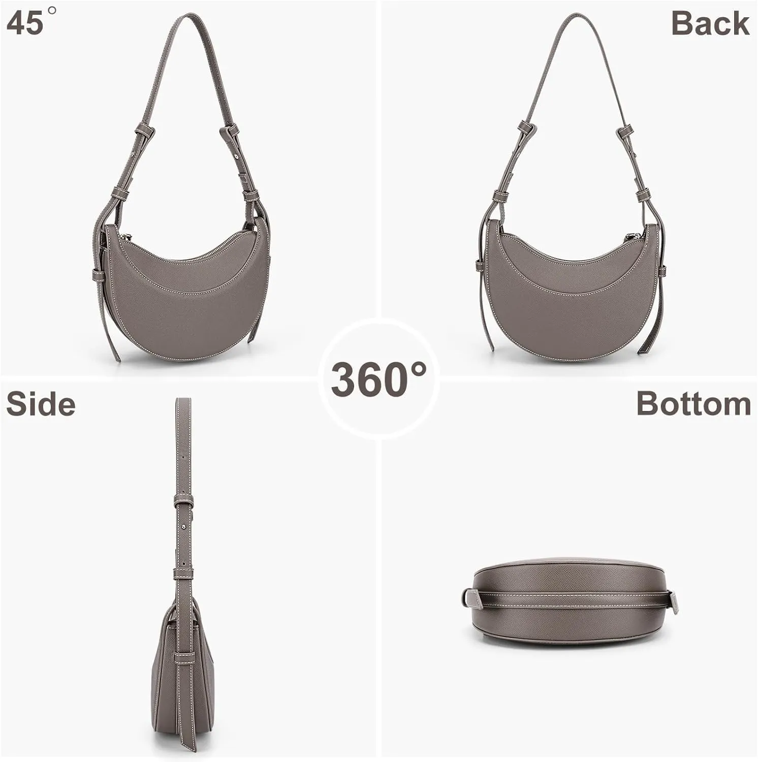 Hobo Bags for Women Crescent Bag Saddle Bag Trendy Crossbody Purse Aesthetics