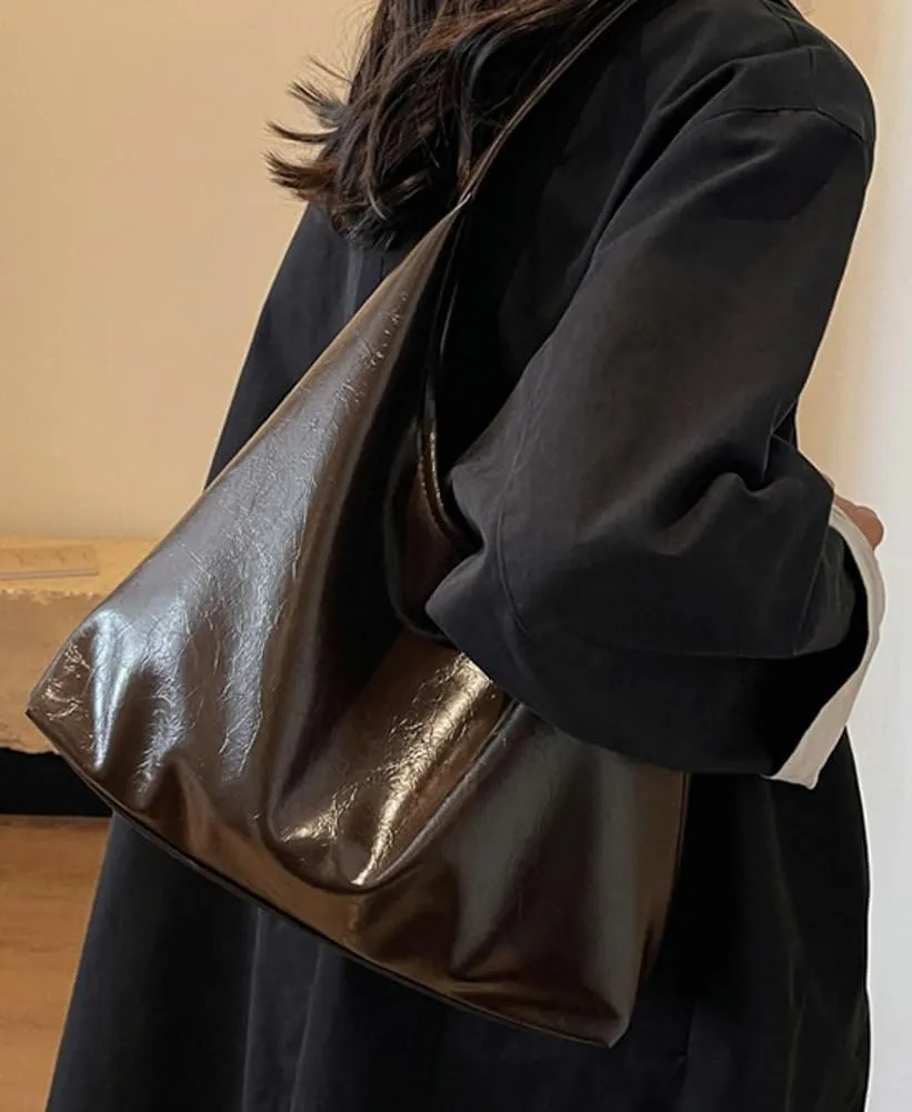 Hobo Bags for Women Large Vegan PU Leather Shoulder Handbag Stylish Slouchy Tote Purses for Work and Travel