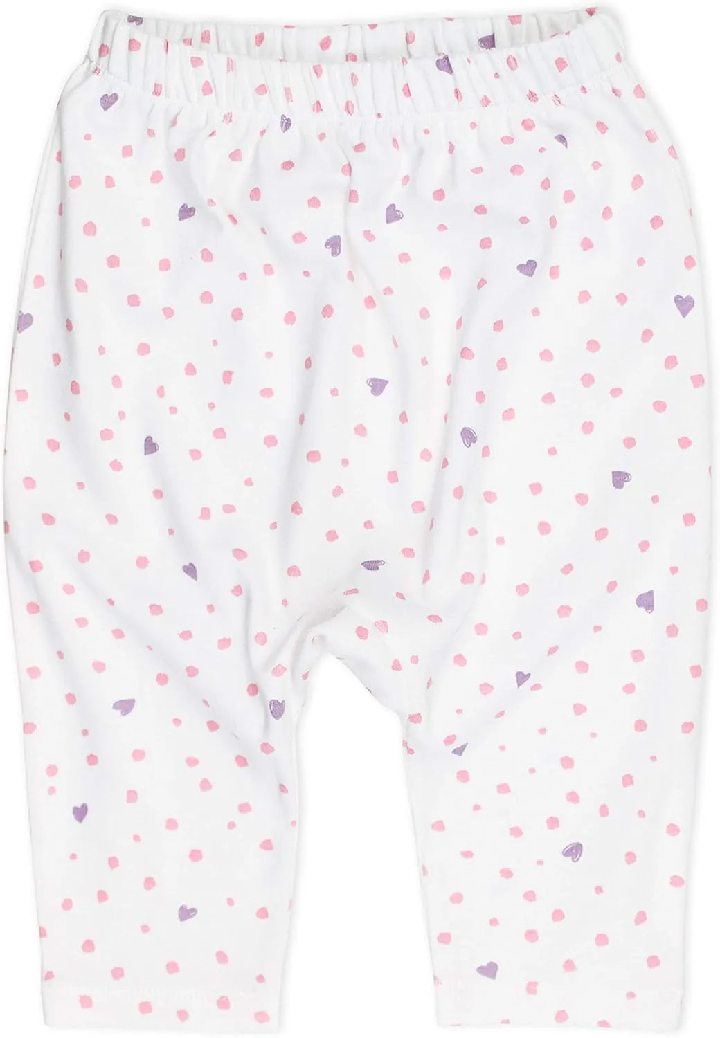 HonestBaby Multipack Harem Pants Roomy Fit Pull on Bottoms 100% Organic Cotton for Infant Baby Boys, Girls, Unisex