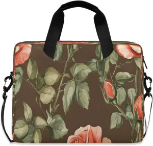 Laptop Bag, Briefcase, 15.7 inch, Hand-carry or Shoulder-strap, Waterproof and Durable, Graffiti Rose Pattern