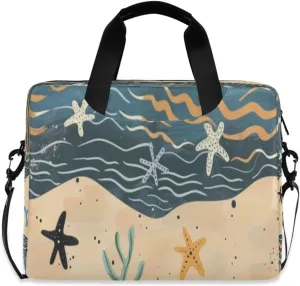 Laptop Bag for Women - Fits 16 inch with Laptop Compartment Carrying Messenger Sleeve with Strap Professional Fashion Travel Purse for Business Office Bag Beach Style
