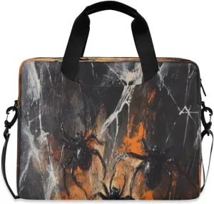 Laptop Bag for Women - Fits 16 inch with Laptop Compartment Carrying Messenger Sleeve with Strap Professional Fashion Travel Purse for Business Office Bag Watercolour Spider