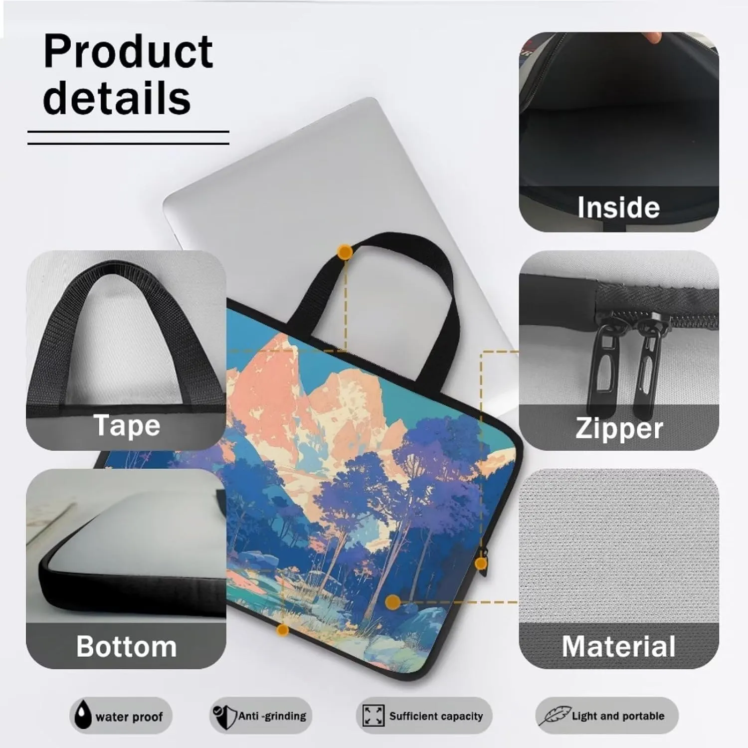 Laptop Bag for Women Men Work Tote Laptop for Computer Bag Business Office Professional Handbag Bag