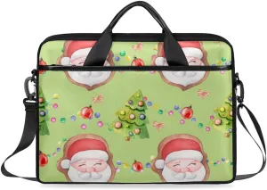 Laptop Shoulder Bag Modern Christmas Winter Design Tablet Computer Notebook Sleeve Messenger Bags Carrying Case with Strap Briefcase Tote for 14 15 in Laptops