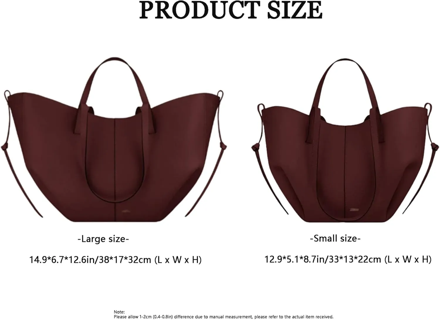 Large Capacity Tote Bag for Women, Fashion Vintage Shoulder Bag, Chic Leather Handbag Hobo Purse Work Bag.