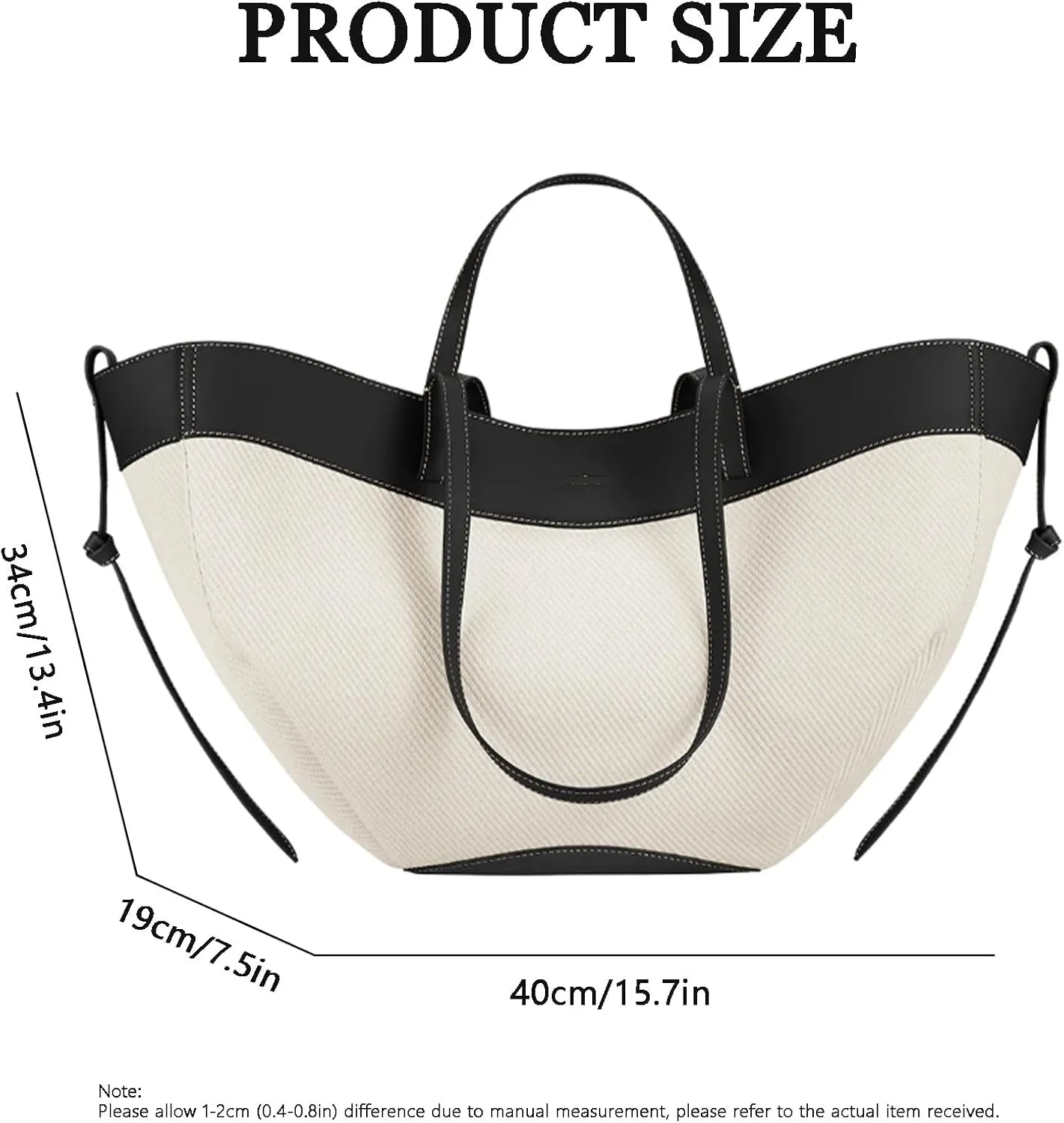 Large Capacity Tote Bag for Women, Fashion Vintage Shoulder Bag, Leather knitted Splicing Handbag Hobo Purse.
