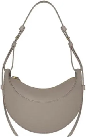 Leather Crescent Bag for Women,Waterproof Leather Crossbody Bags,Designer Shoulder Bags,Adjust Hobo Handbags Purses