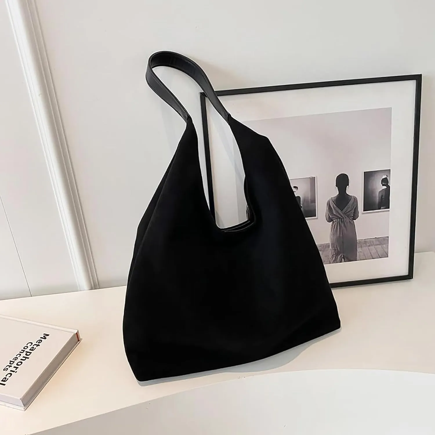 Leather Hobo Bags for Women - Brown Suede Retro Shoulder & Slouchy Bags for Fall