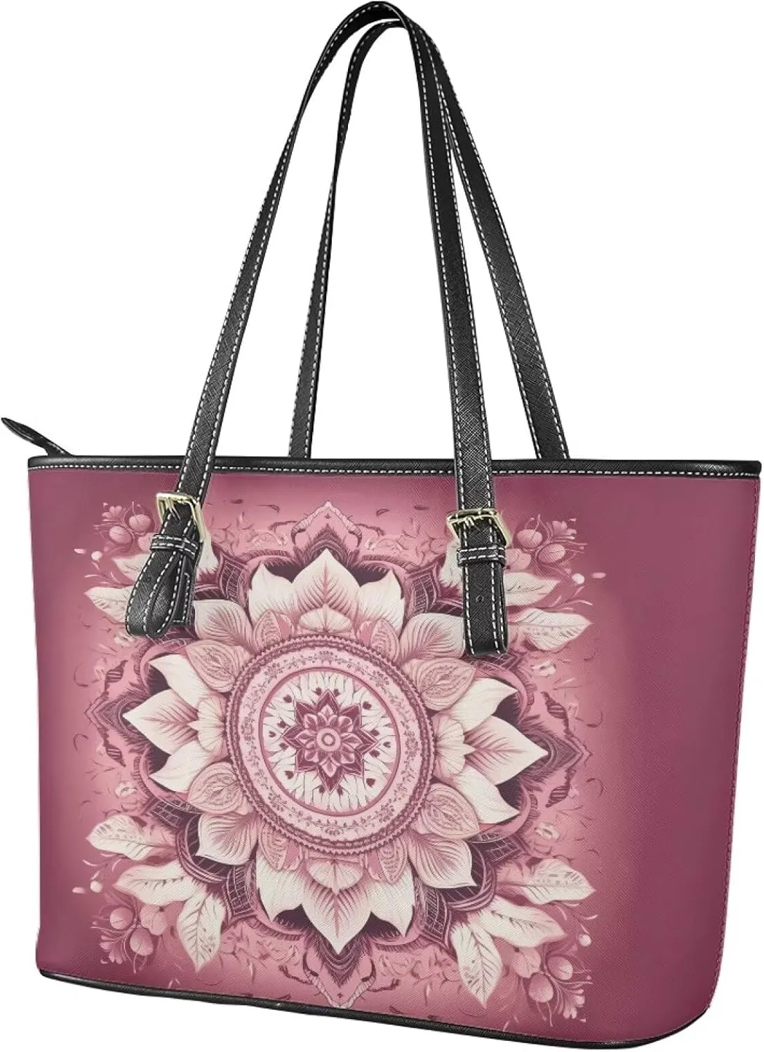Leather Tote Bag for Women, Modern Top Handle Satchel Purse, Large Work Tote Bag Leather Handbags Travel Hobo Bag
