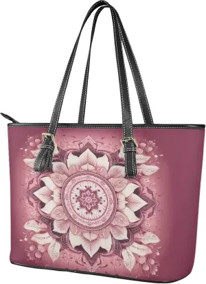 Leather Tote Bag for Women, Modern Top Handle Satchel Purse, Large Work Tote Bag Leather Handbags Travel Hobo Bag