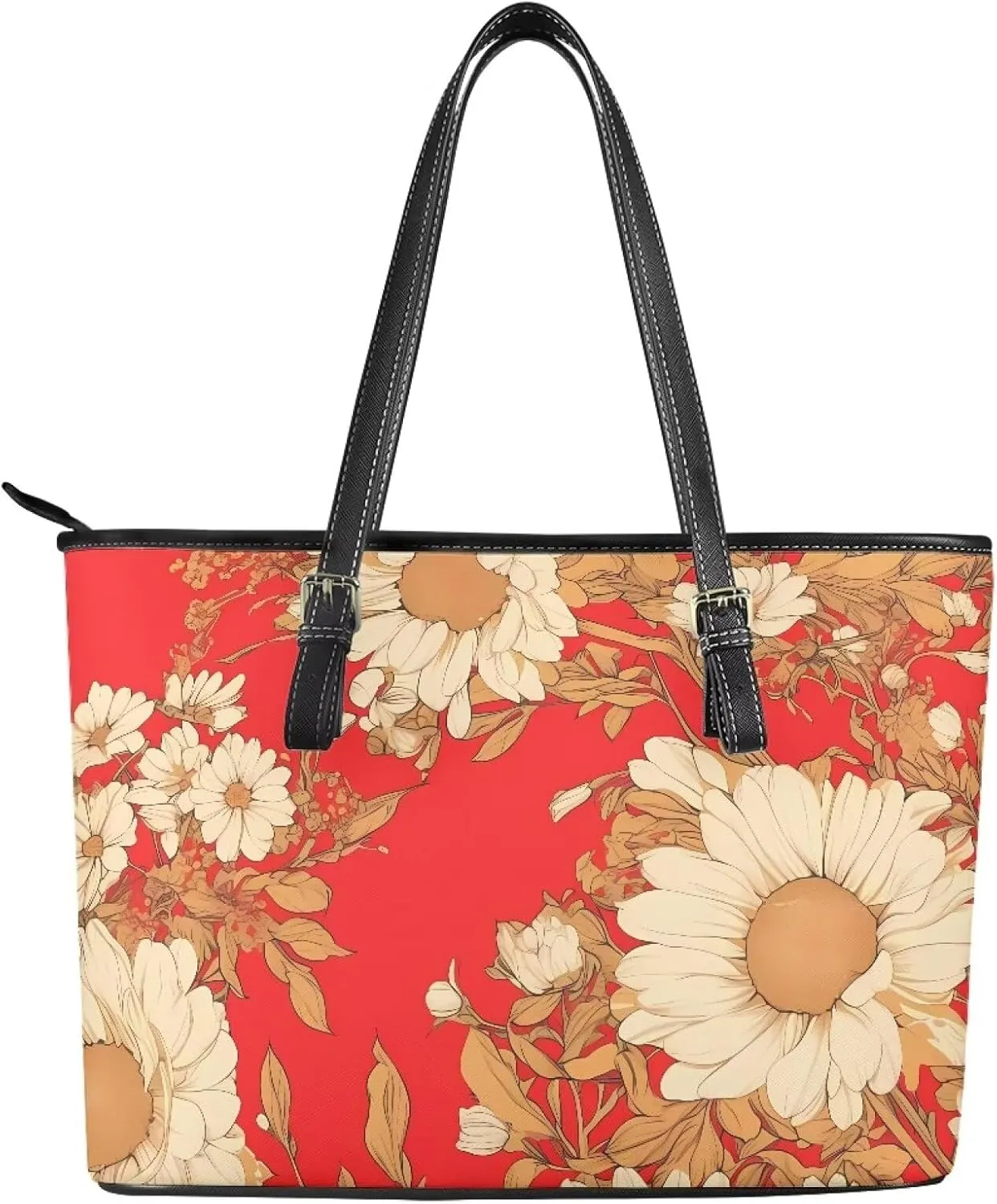 Leather Tote Bag for Women, Modern Top Handle Satchel Purse, Large Work Tote Bag Leather Handbags Travel Hobo Bag
