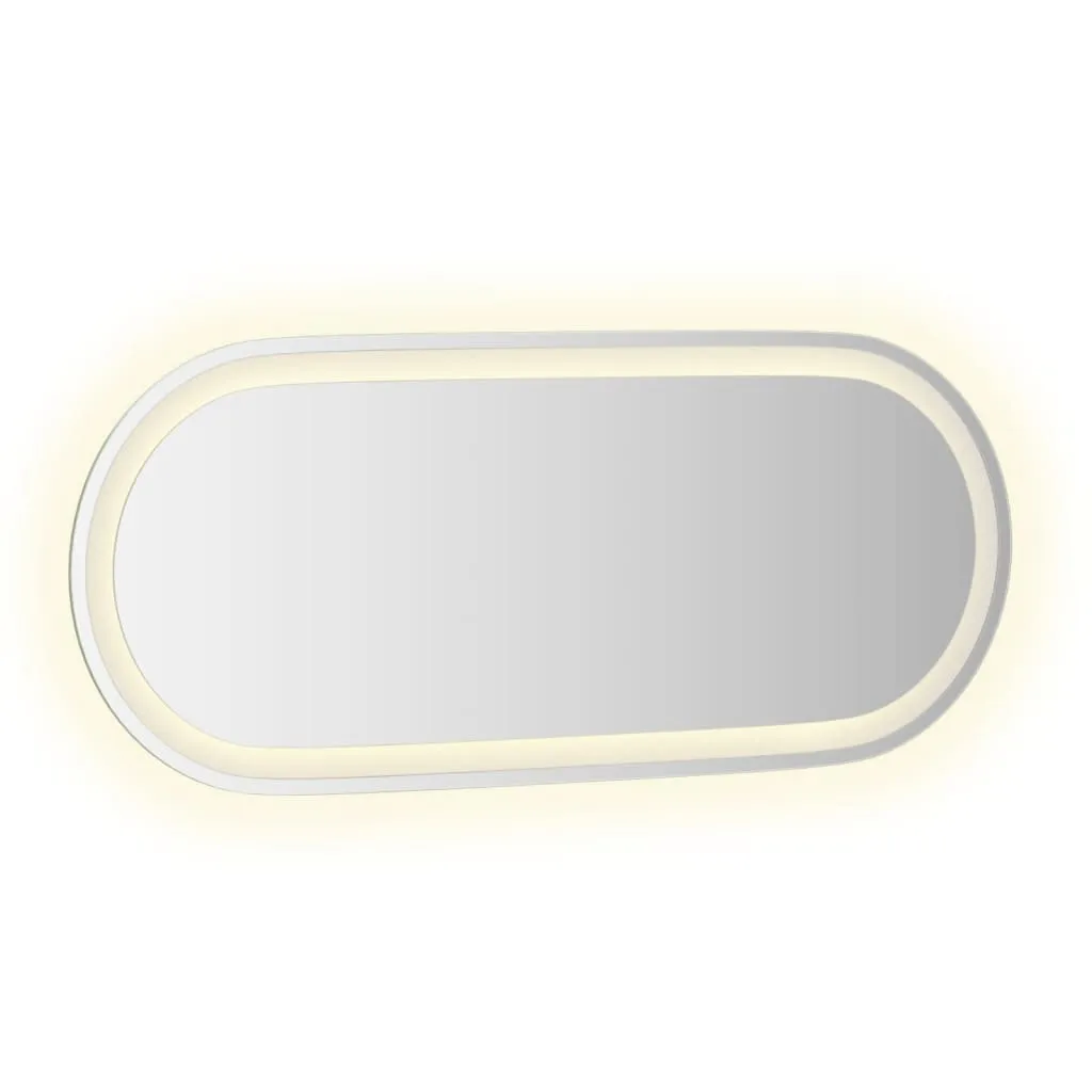 LED Bathroom Mirror 90x40 cm Oval