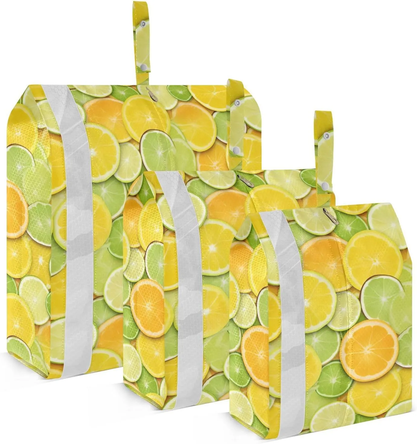 Lemon Colorful Packing Cubes for Travel 3 Set Compression Travel Bags Suitcase Organizer Bags Set for Carry On