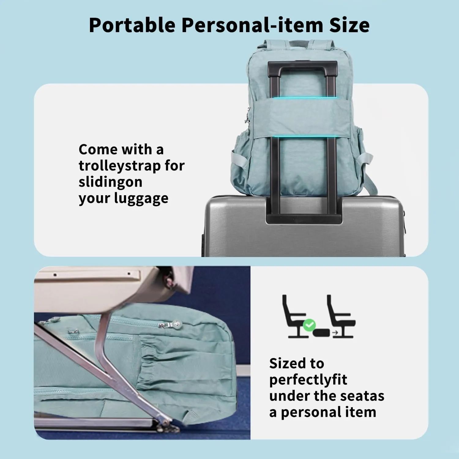 Lightweight Travel Laptop Backpack for Men Women Computer Work Casual Travel Hiking Cycling Daypack Backpack, Fits 15.6 Inch Laptop