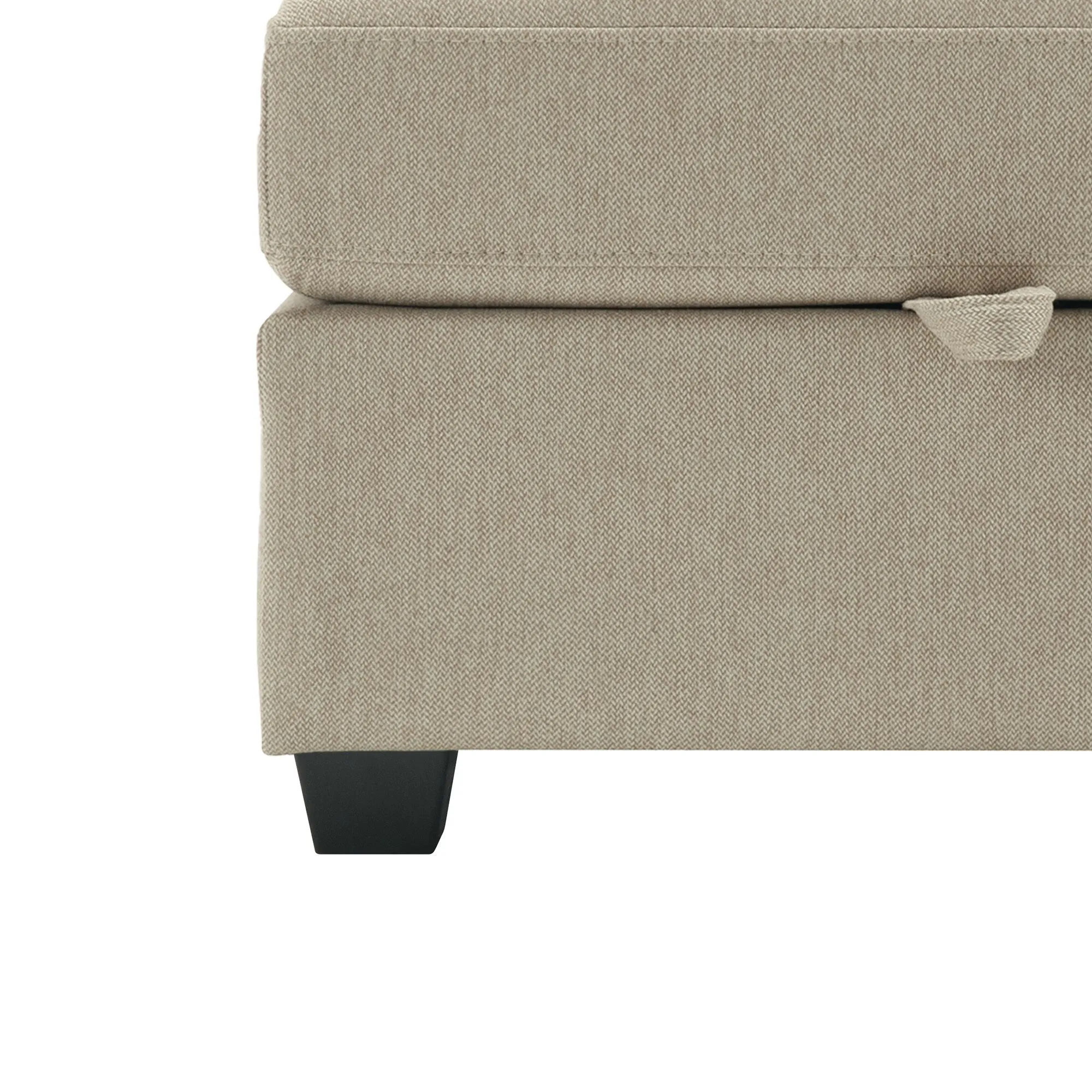 Living Room Furniture 7 Piece Set Including One 3-Seater Sofa and Two 2 Loveseats , Adjustable Arms and Backs Comforty Sofas & Couches with Comfy Seat and Arm Cushions - Beige