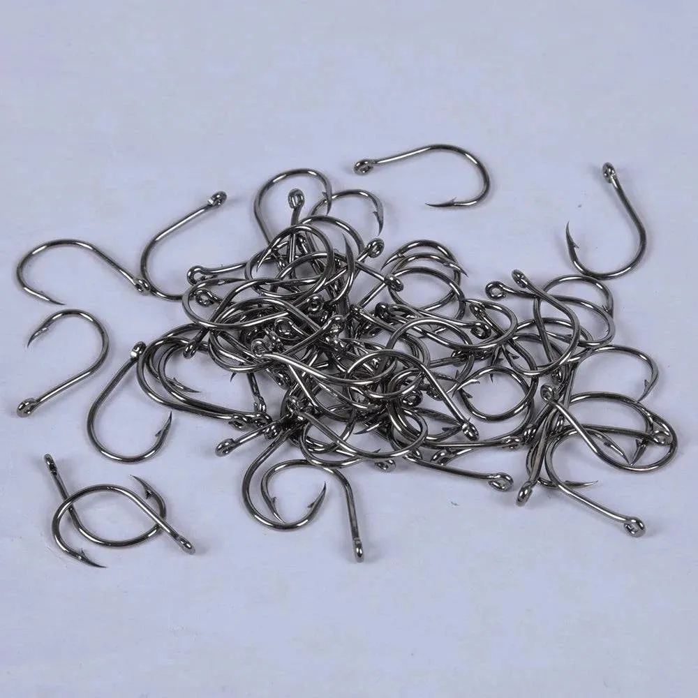 Lixada 600pcs Fish Jig Hooks with Hole Fishing Tackle Box 3# -12# 10 Sizes High Carbon Steel For Outdoor Fishing