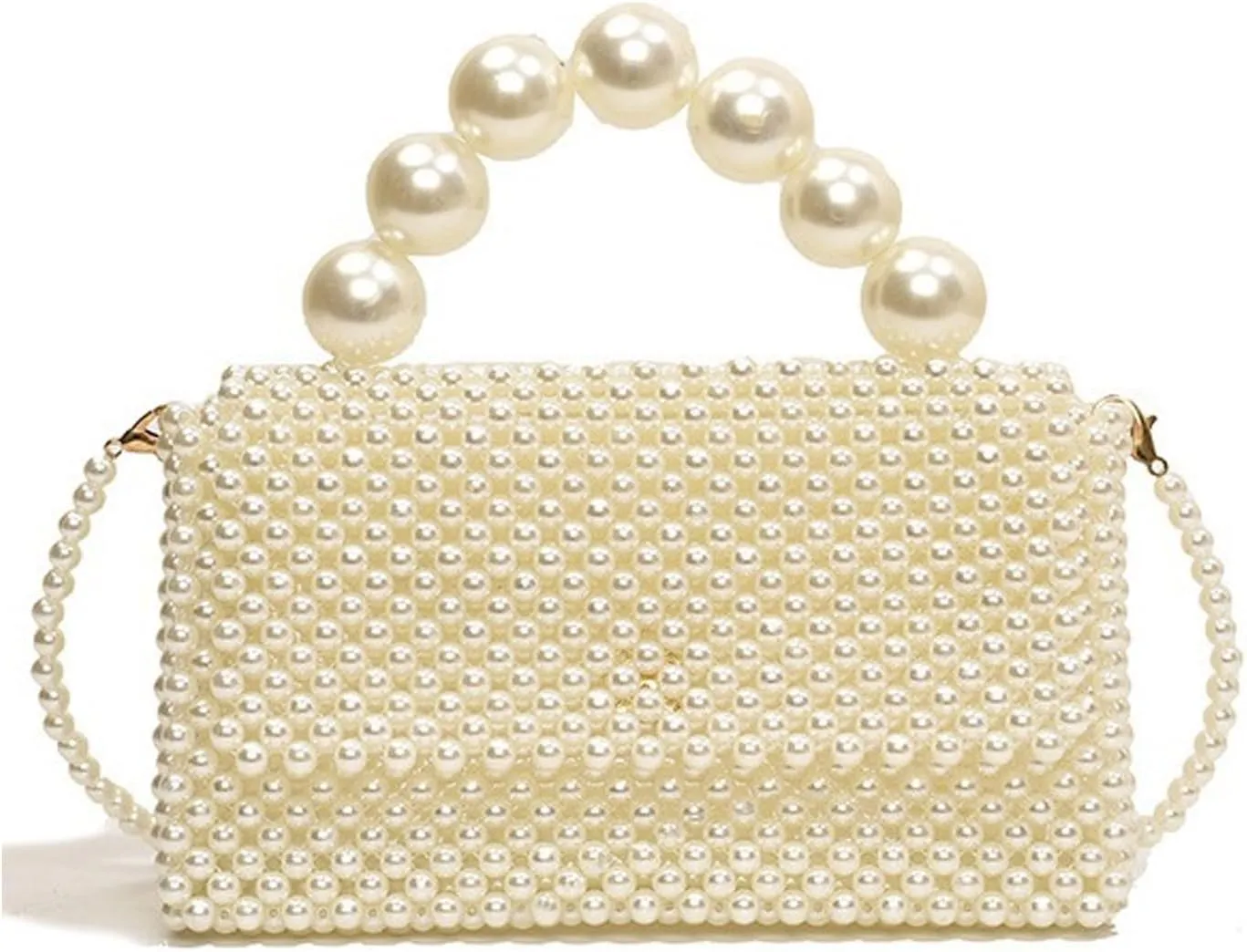 Luxury Pearl Bag Chain Bag Purse Bags, Artificial Pearl Clutch Crossbody Handmade Bags Evening Bags for Party Wedding Bridal Party Travel Prom 25