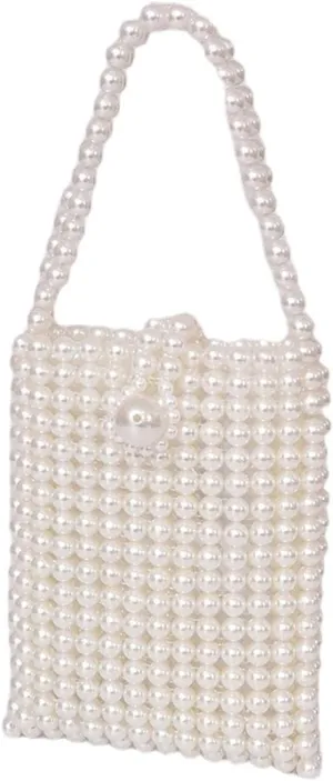 Luxury Pearl Bag Chain Bag Purse Bags, Artificial Pearl Clutch Crossbody Handmade Bags Evening Bags for Party Wedding Bridal Party Travel Prom 34
