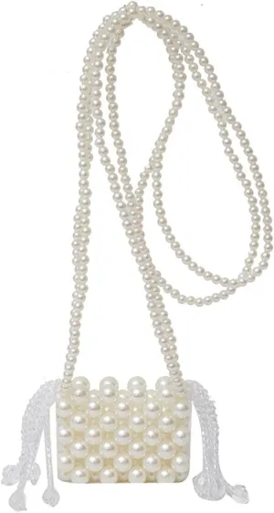 Luxury Pearl Bag Chain Bag Purse Bags, Artificial Pearl Clutch Crossbody Handmade Bags Evening Bags for Party Wedding Bridal Party Travel Prom 57