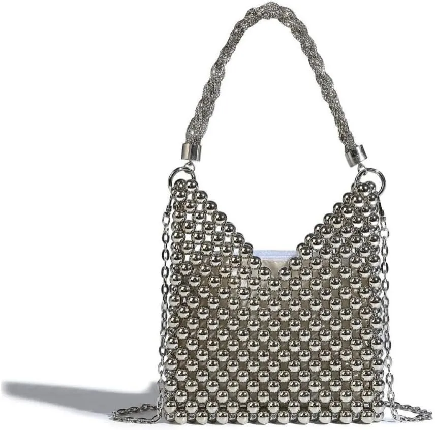 Luxury Pearl Bag Chain Bag Purse Bags, Artificial Pearl Clutch Crossbody Handmade Bags Evening Bags for Party Wedding Bridal Party Travel Prom 93