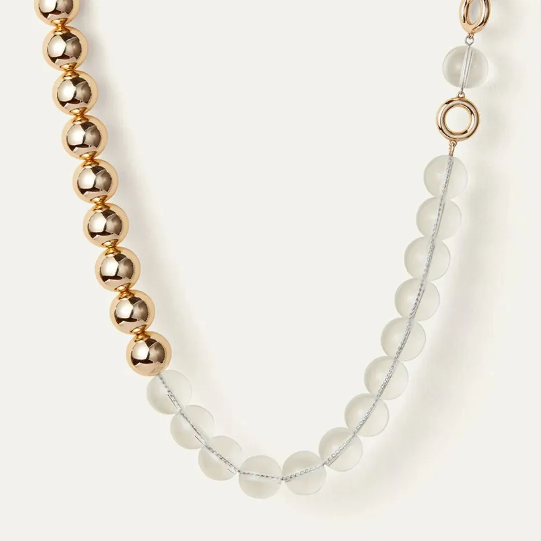 Lyra Necklace (Gold   Clear)