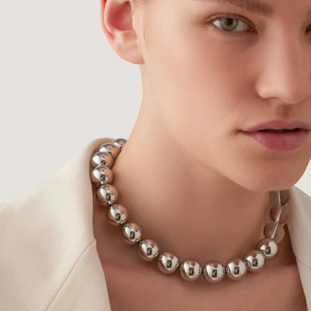 Lyra Necklace (Rhodium   Clear)
